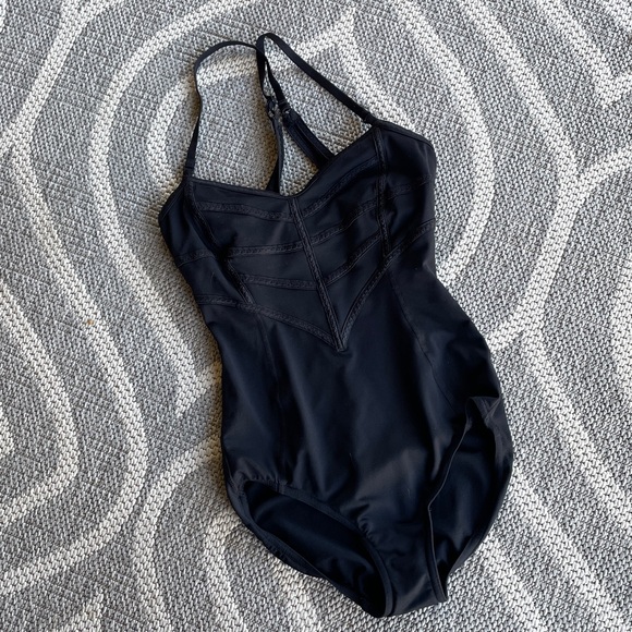 Lululemon Chasse leotard bodysuit black swan dance ballet size 4 - Picture 8 of 10